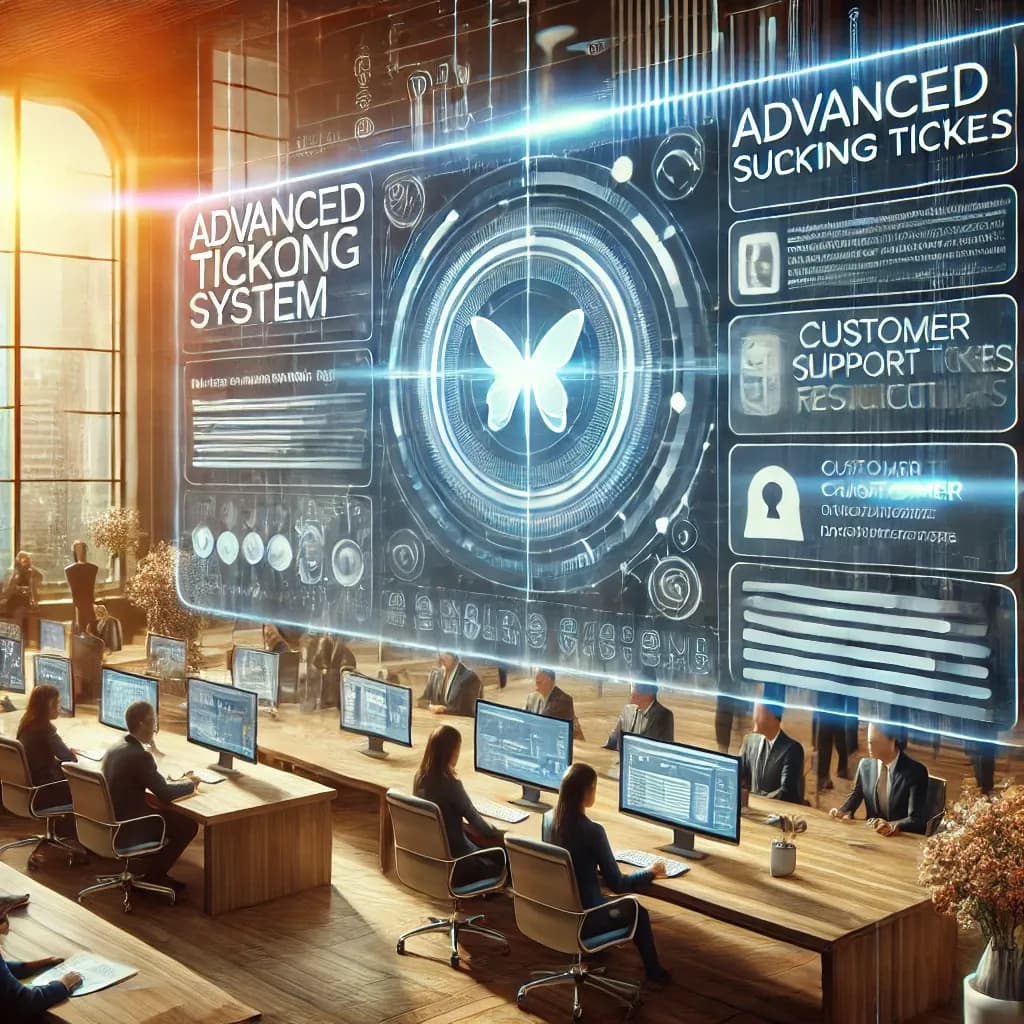 Dashboardvy av Quantum CRM:s ticketing-system